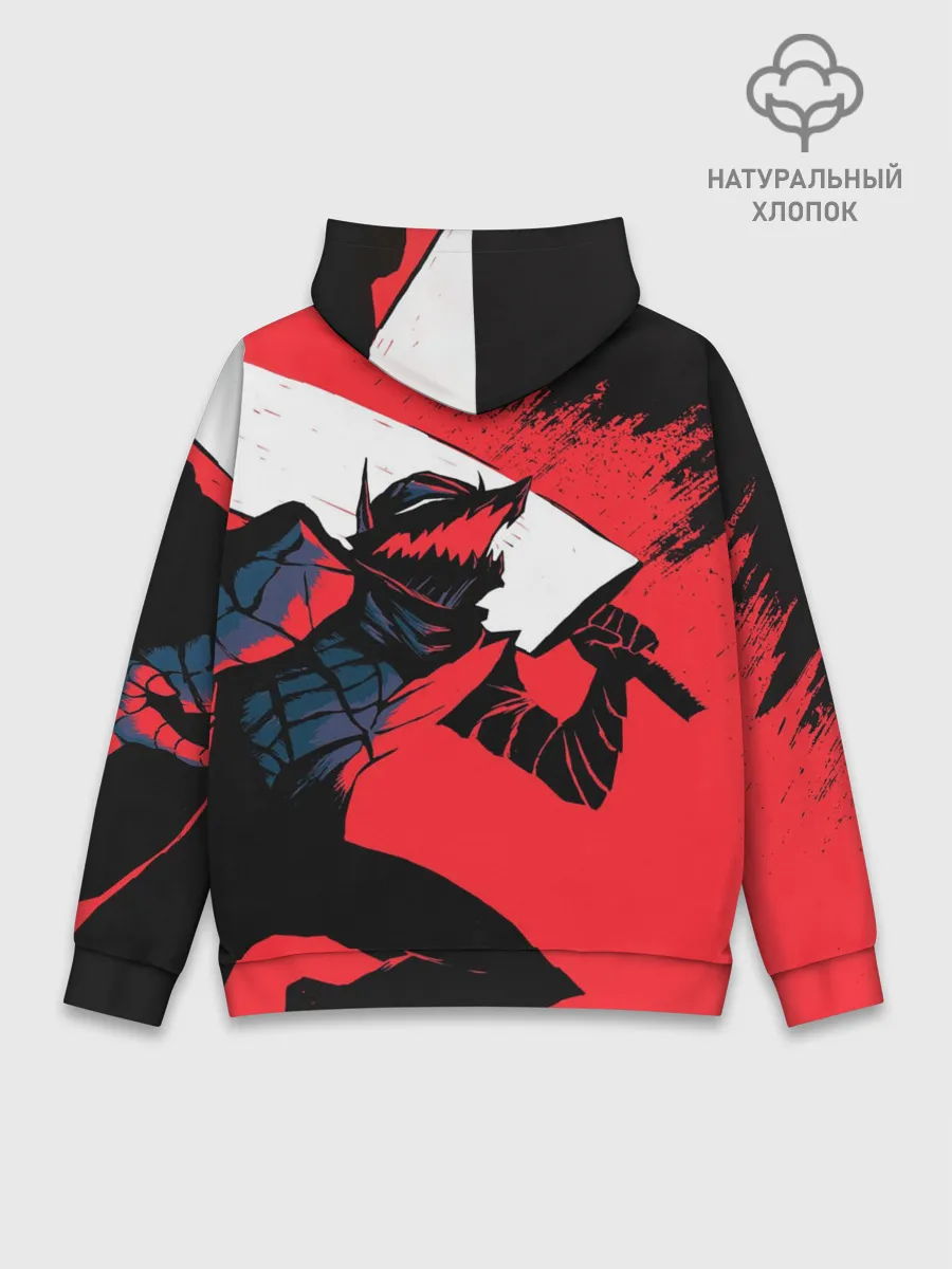 Худи мужской база хлопок / БЕРСЕРК red