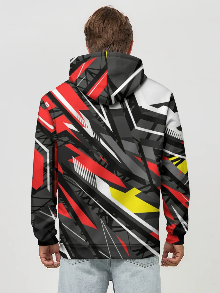 Худи мужской база хлопок / Фон. Абстракция.