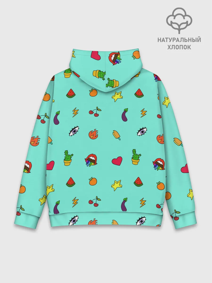 Худи мужской база хлопок / Смайлики - Эмодзи