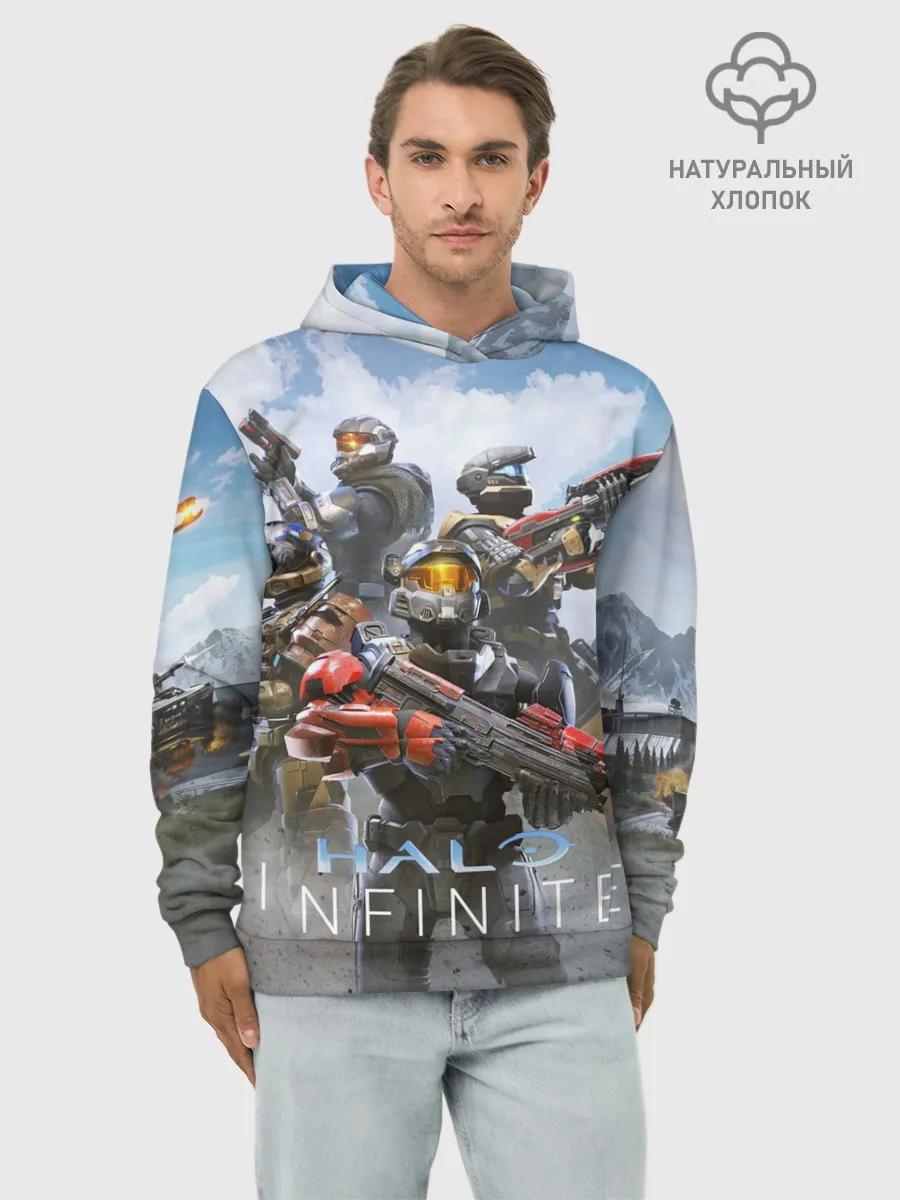 Худи мужской база хлопок / Halo infinite Мультиплеер