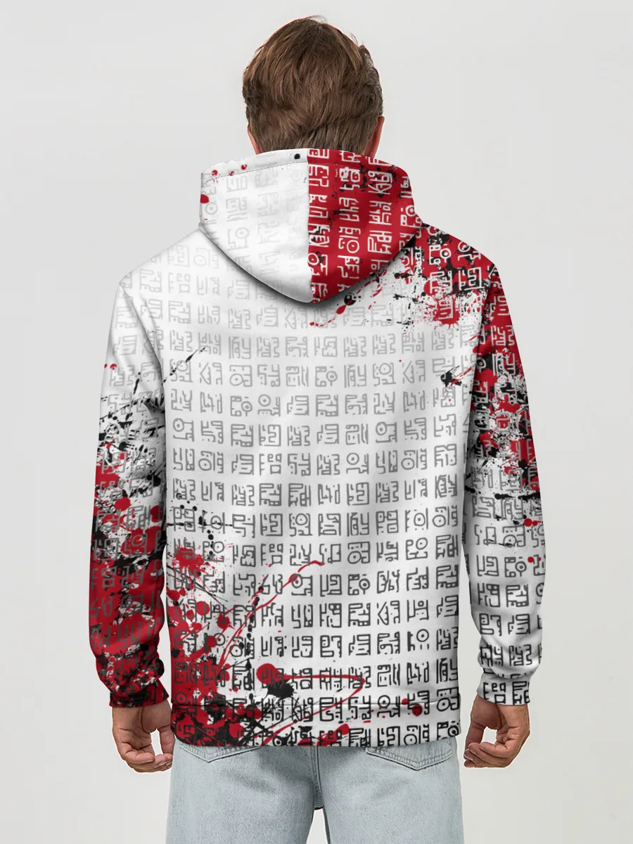 Худи мужской база хлопок / Скандинавские символы