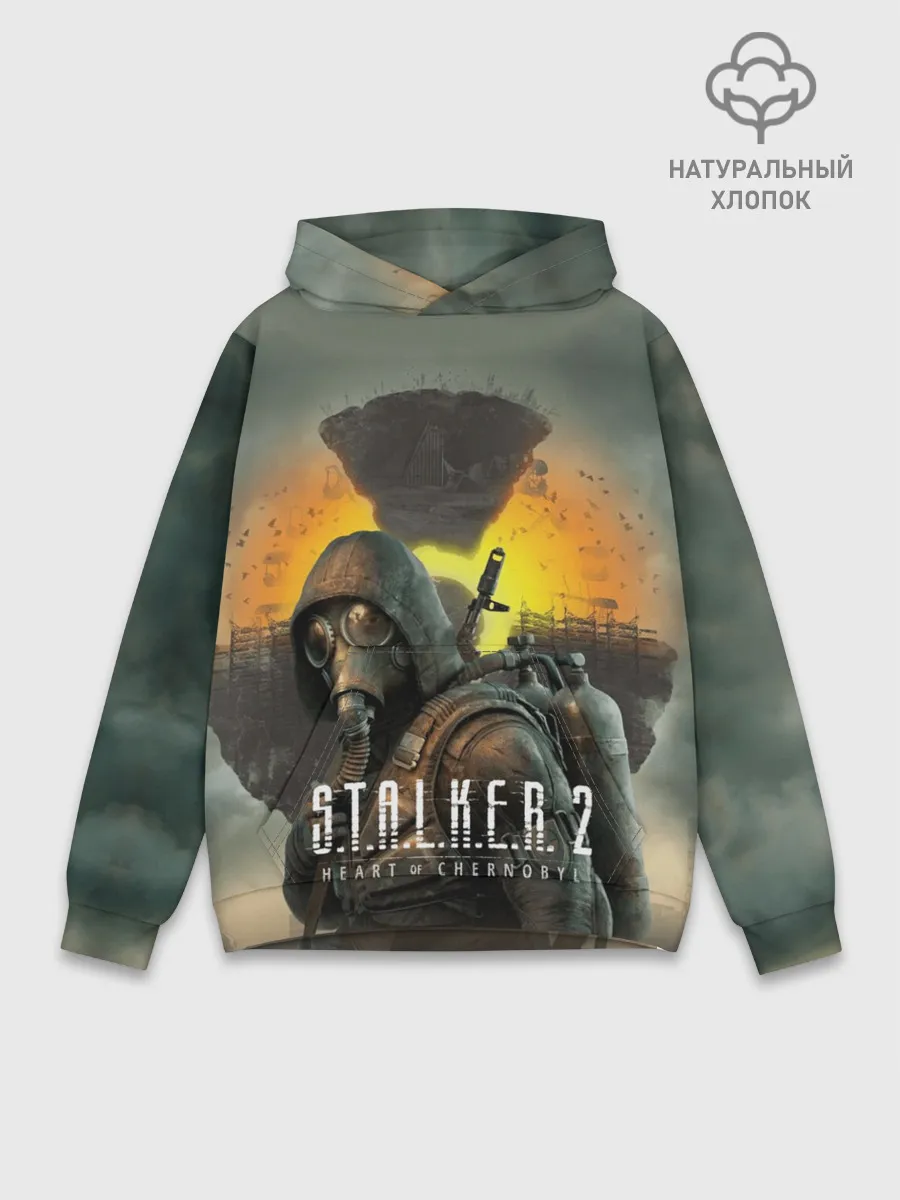 Худи мужской база хлопок / Сталкер 2 Сердце Чернобыля OE
