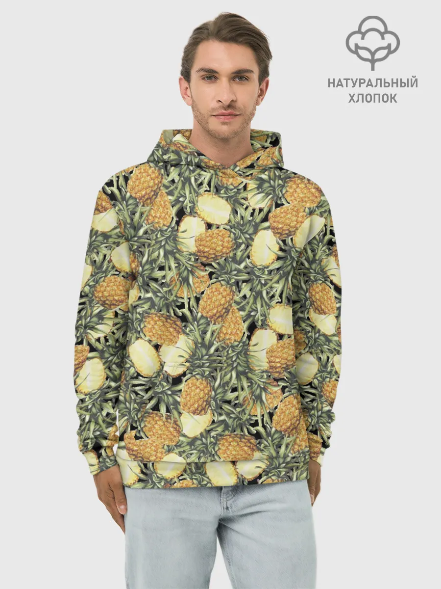 Худи мужской база хлопок / ананасы
