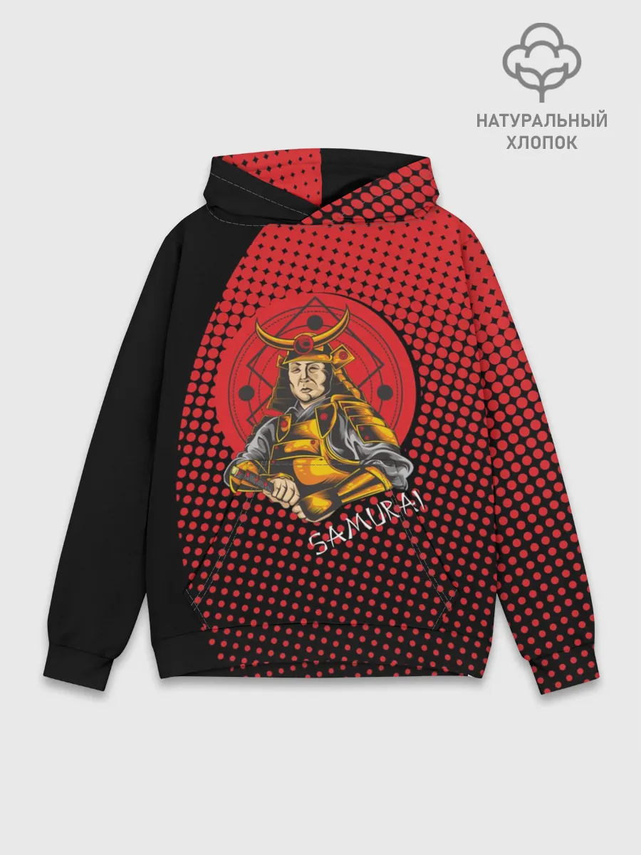 Худи мужской база хлопок / Самурай