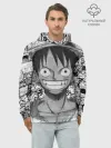 Худи мужской база хлопок / Луфи улыбается one piece