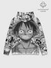 Худи мужской база хлопок / Луфи улыбается one piece