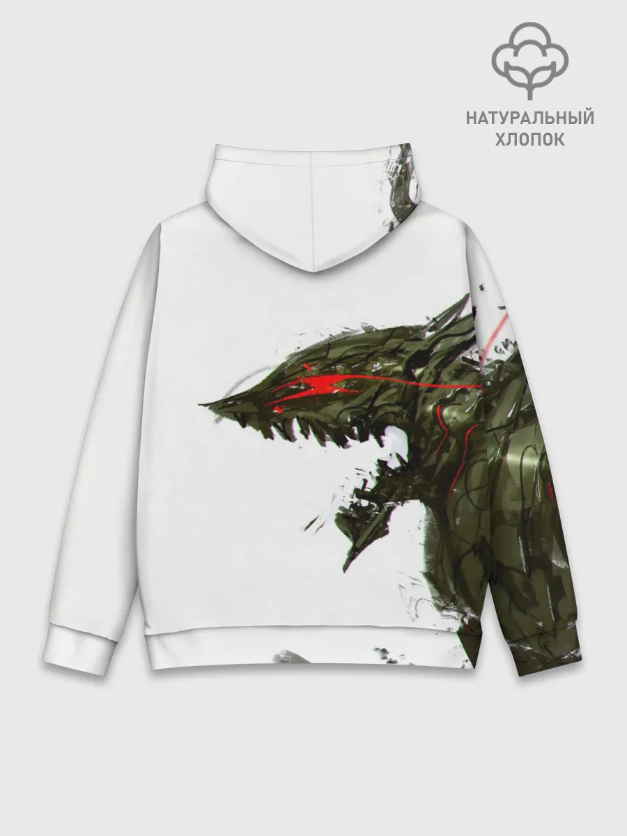 Худи мужской база хлопок / БЕРСЕРК красками