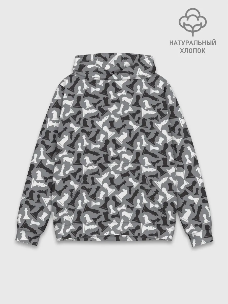 Худи мужской база хлопок / Шахматист