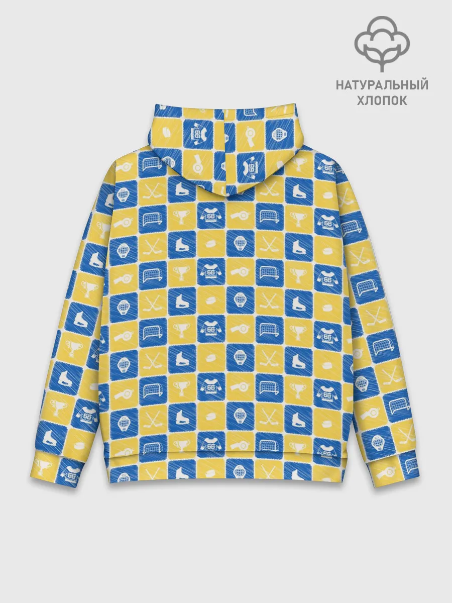 Худи мужской база хлопок / Хоккей