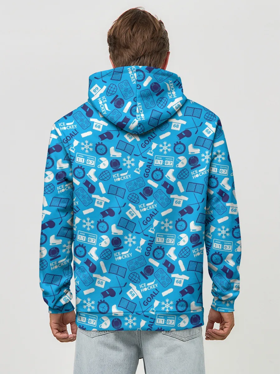 Худи мужской база хлопок / Хоккей