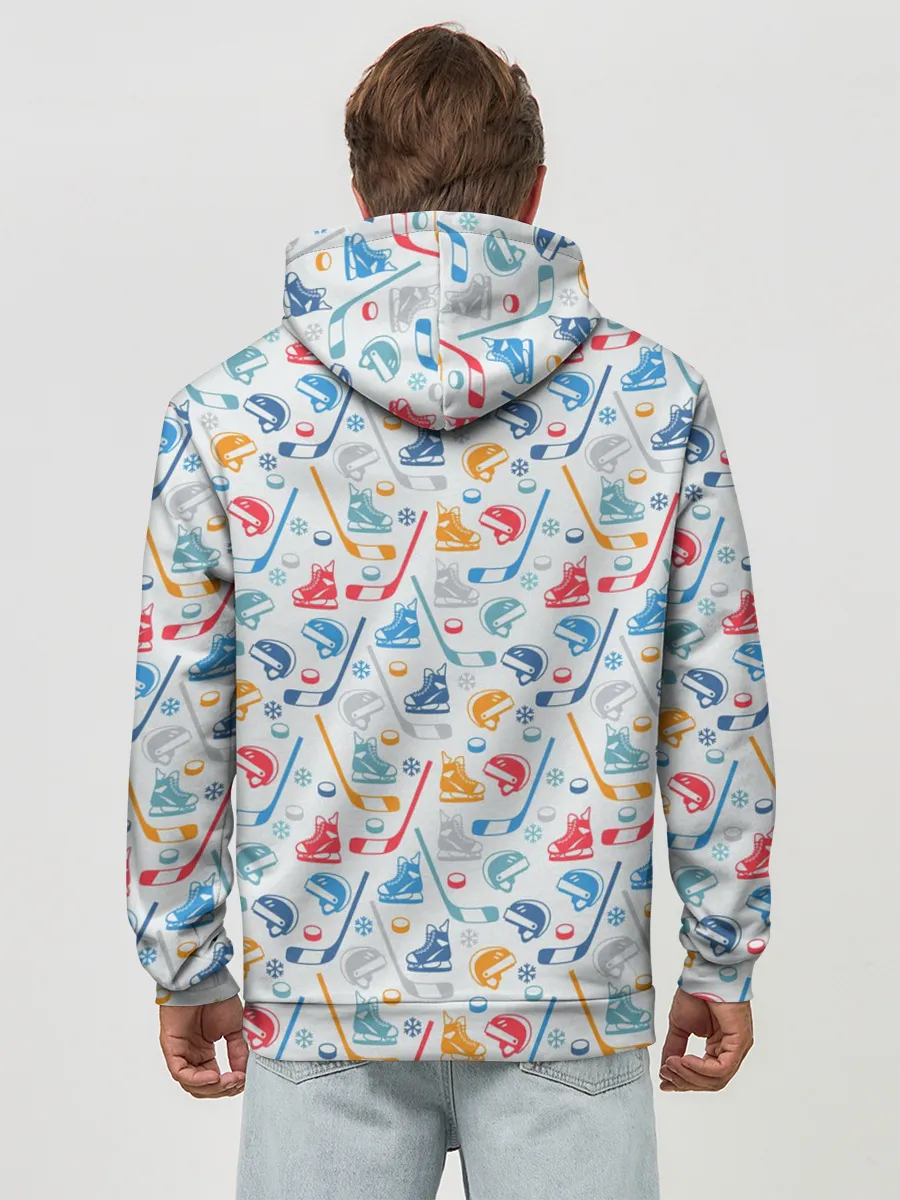 Худи мужской база хлопок / Хоккей