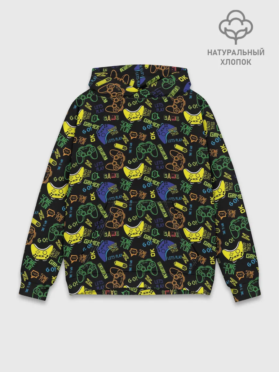 Худи мужской база хлопок / Игроман