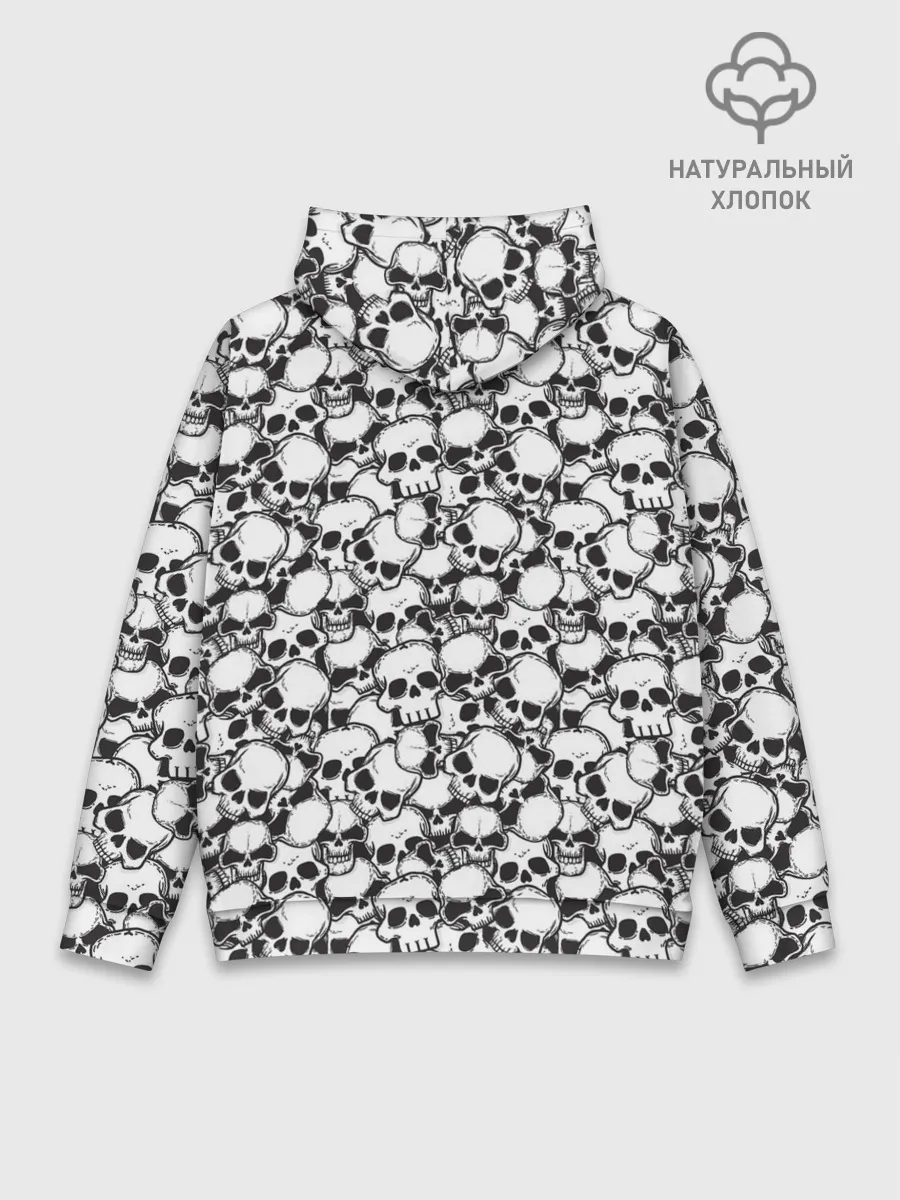 Худи мужской база хлопок / Черепа