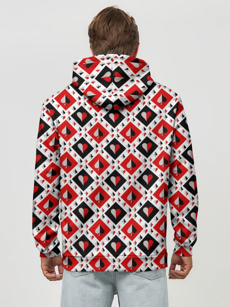 Худи мужской база хлопок / Карточный Катала