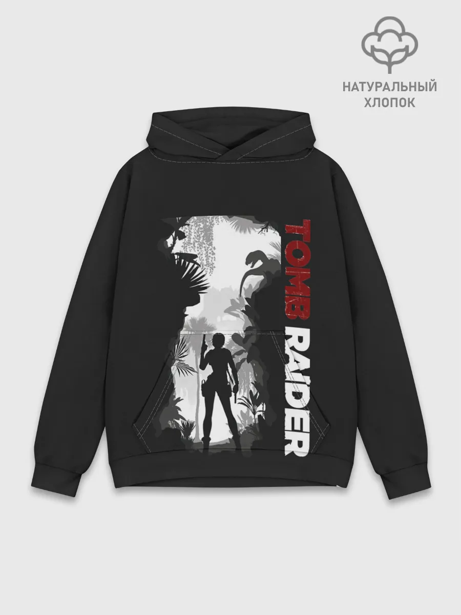Худи мужской база хлопок / Lara in jungle