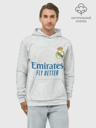 Худи мужской база хлопок / Азар Реал Мадрид 21/22 форма