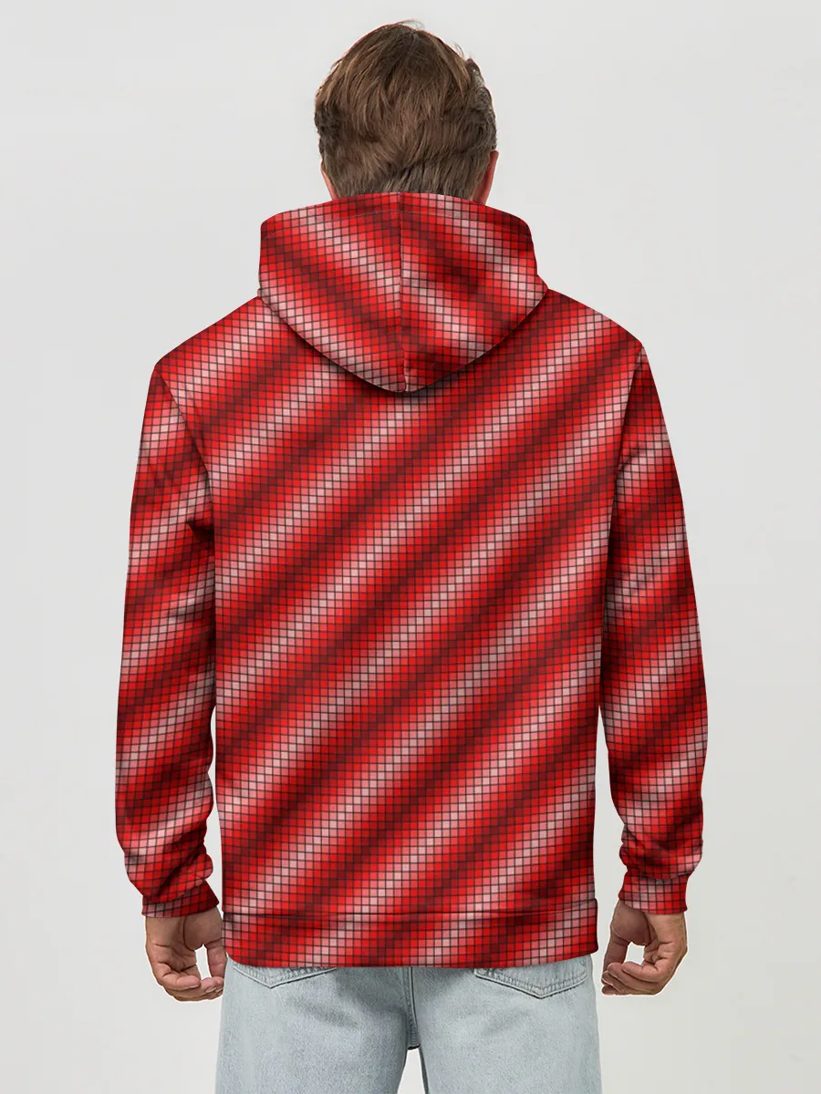 Худи мужской база хлопок / Текстура в стиле пиксель-арт