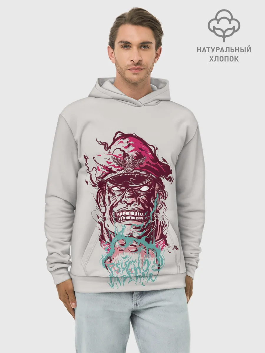 Худи мужской база хлопок / Psycho Inferno