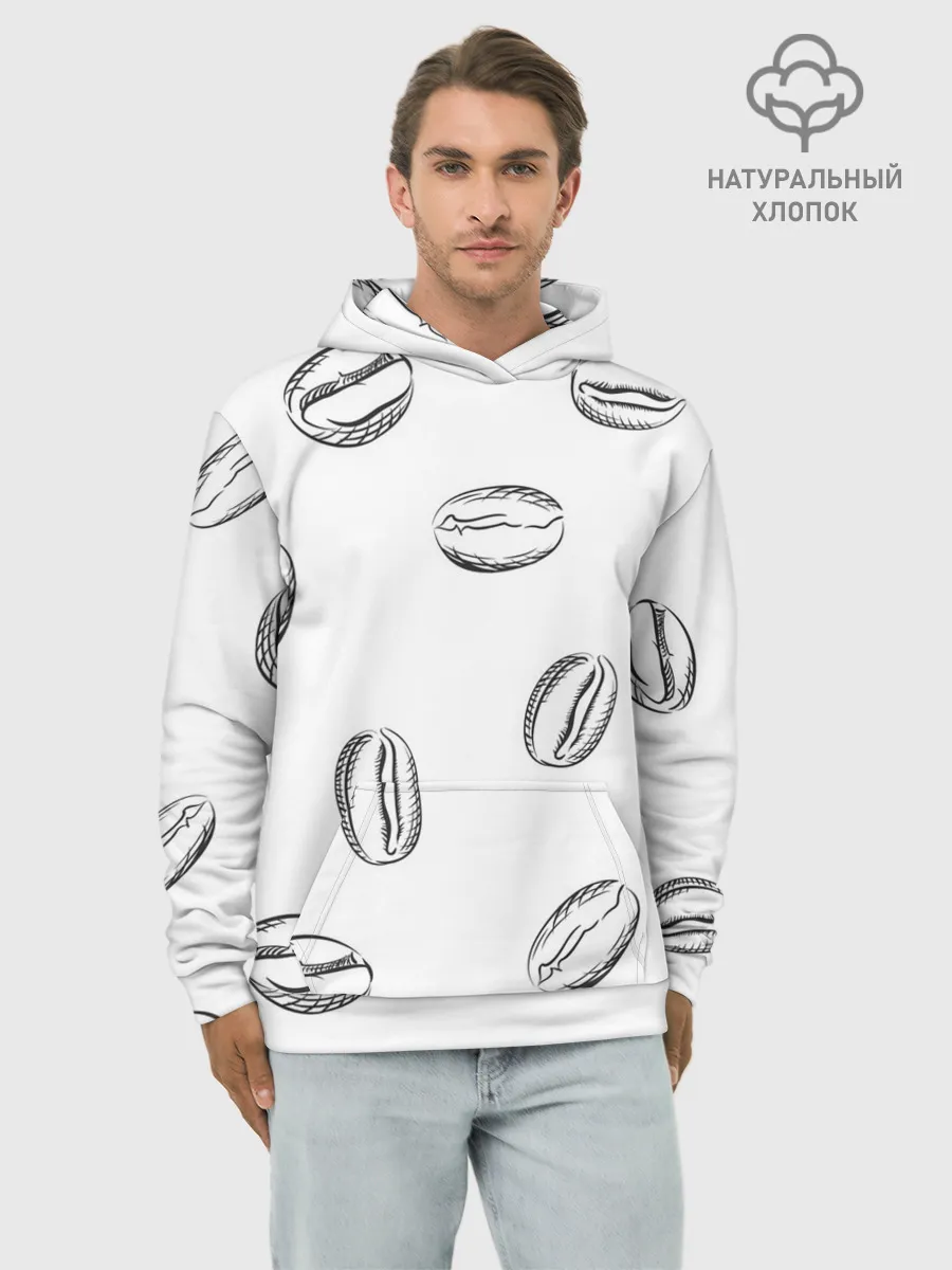 Худи мужской база хлопок / Кофейные зёрна