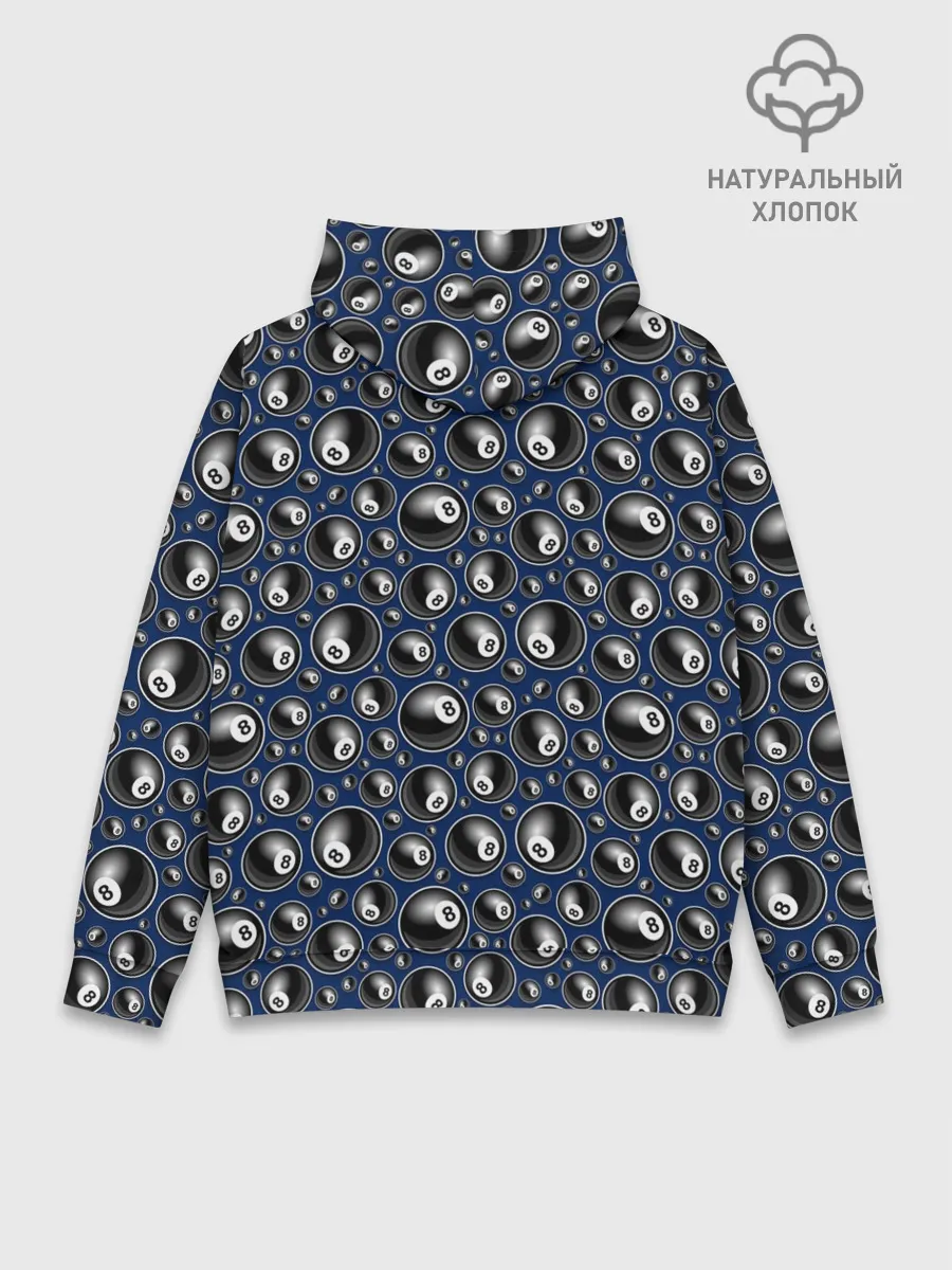 Худи мужской база хлопок / Бильярд 8