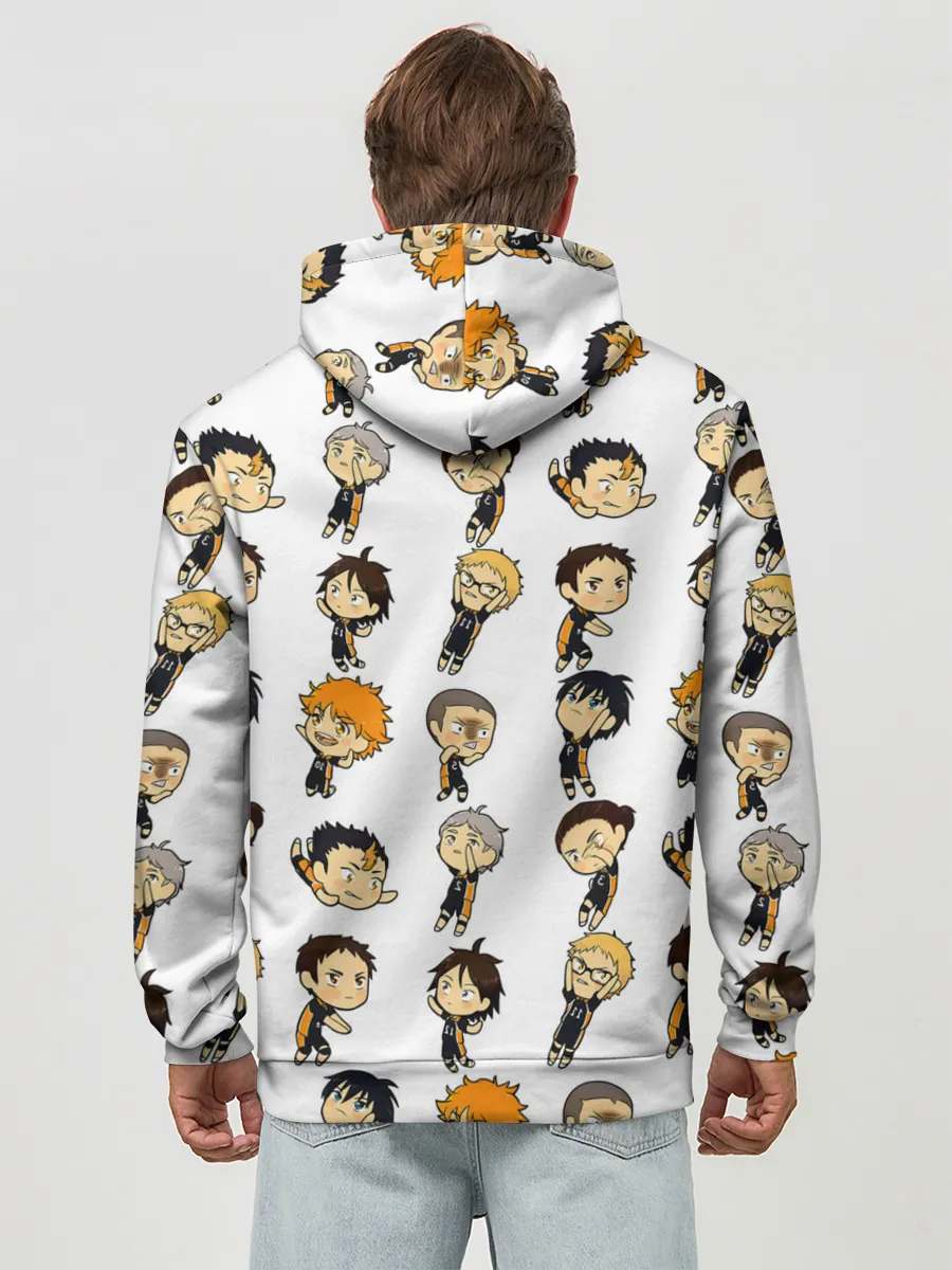 Худи мужской база хлопок / Команда школы Карасуно | Haikyuu!!