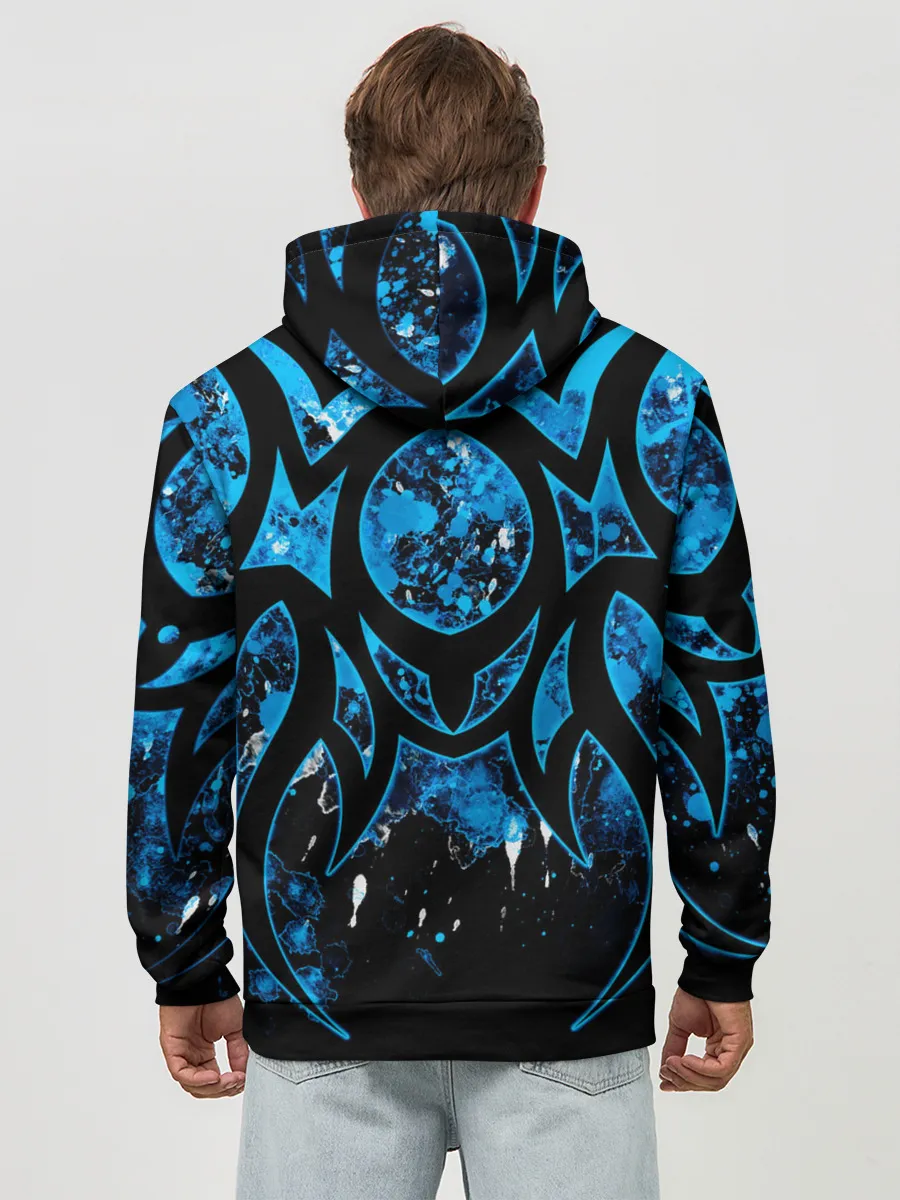 Худи мужской база хлопок / Абстракция