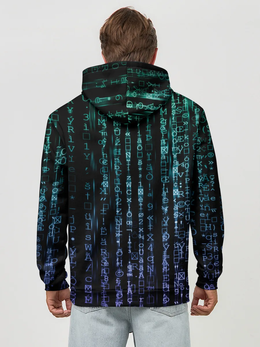 Худи мужской база хлопок / Матрица 3D