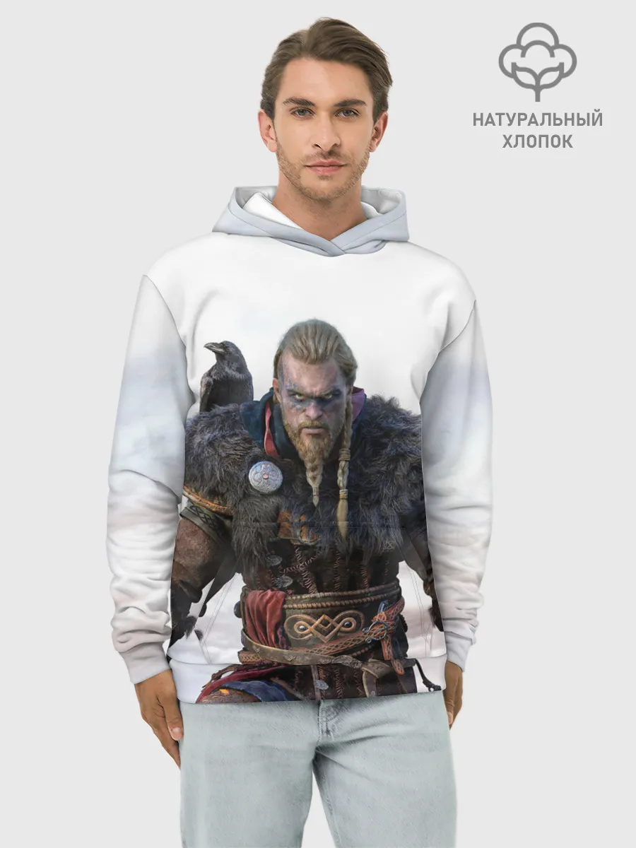 Худи мужской база хлопок / Викинг из Вальгаллы