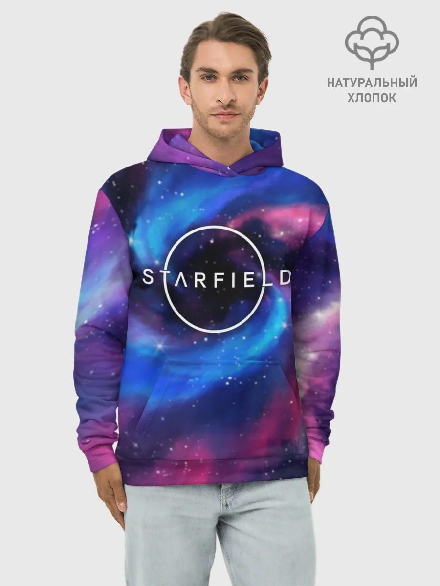 Худи мужской база хлопок / Starfield / Старфилд