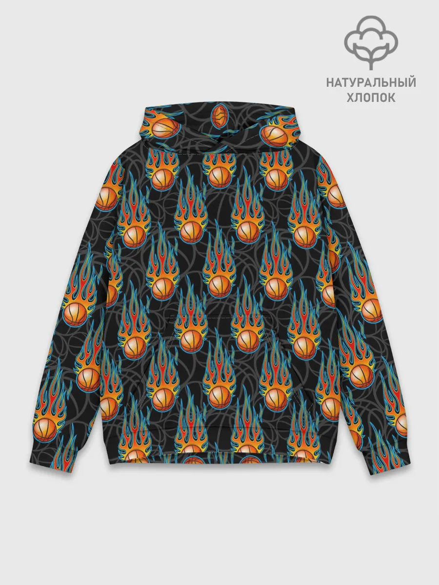 Худи мужской база хлопок / Баскетбол