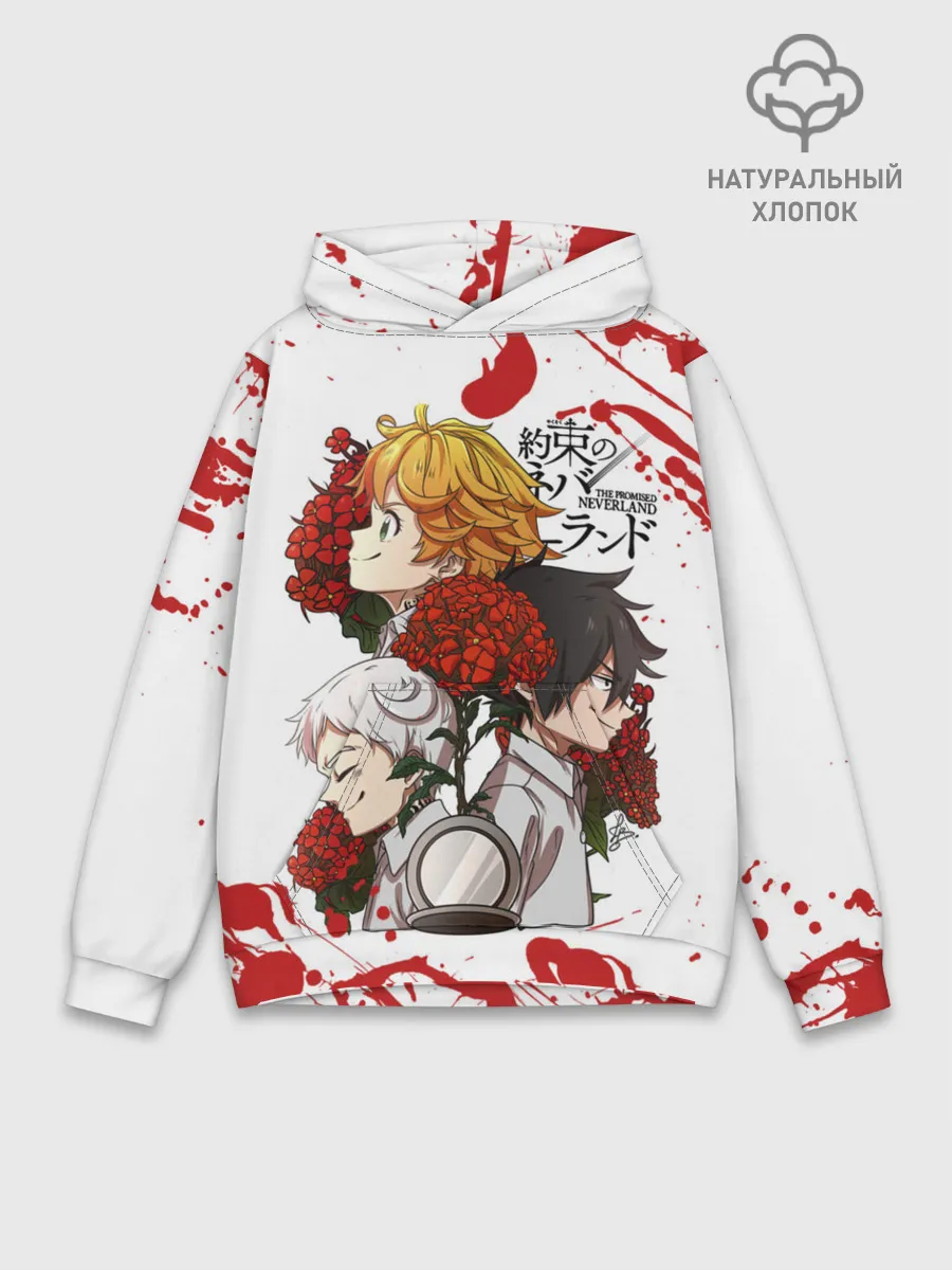 Худи мужской база хлопок / Yakusoku no Neverland