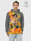 Худи мужской база хлопок / Портгас Д Эйс из One Piece