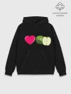 Худи мужской база хлопок / I LOVE APPLE