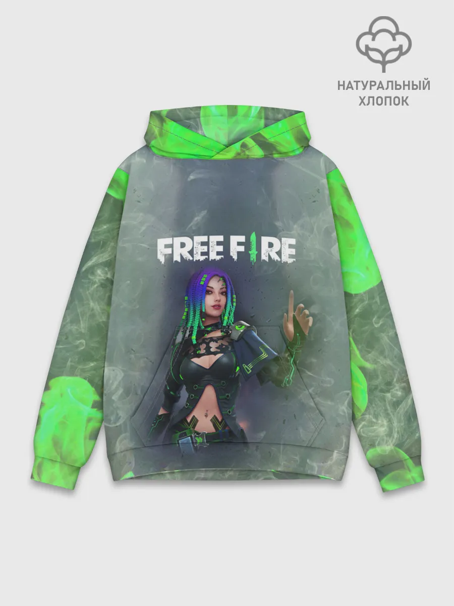 Худи мужской база хлопок / Фри Фаер | Garena Free Fire