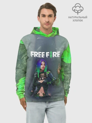 Худи мужской база хлопок / Фри Фаер | Garena Free Fire