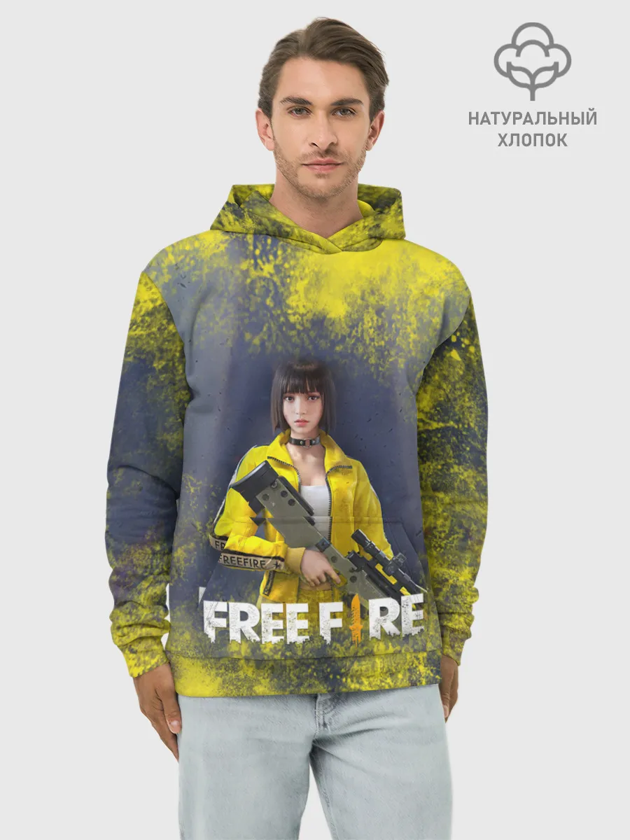 Худи мужской база хлопок / GARENA FREEFIRE | БАТЛГРАУНД