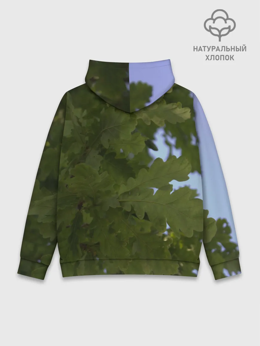Худи мужской база хлопок / Летние дубы