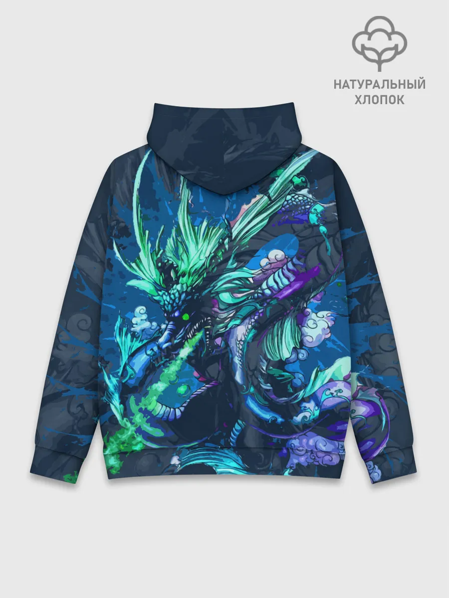 Худи мужской база хлопок / Fantasy - dragon