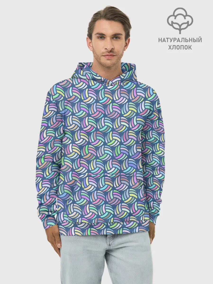 Худи мужской база хлопок / Volleyball