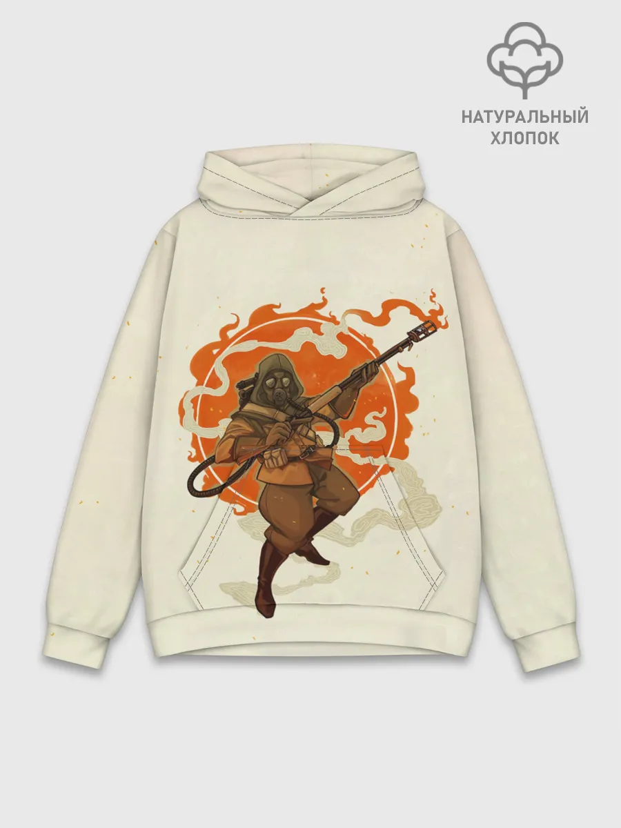 Худи мужской база хлопок / Pyro style