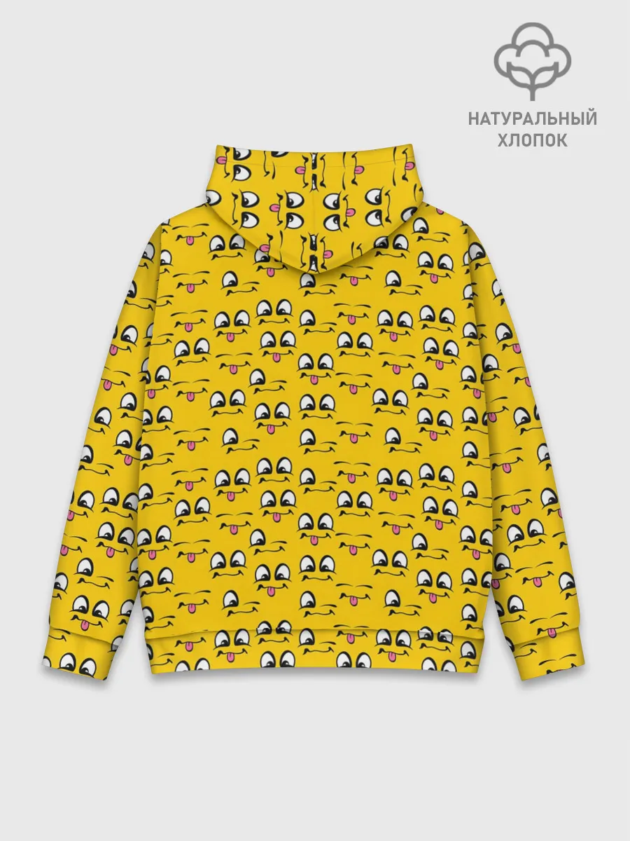Худи мужской база хлопок / Рожицы