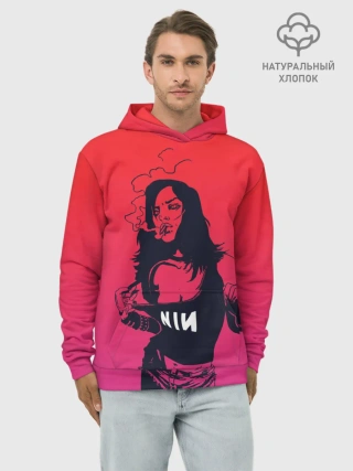 Худи мужской база хлопок / Фанатка NIN