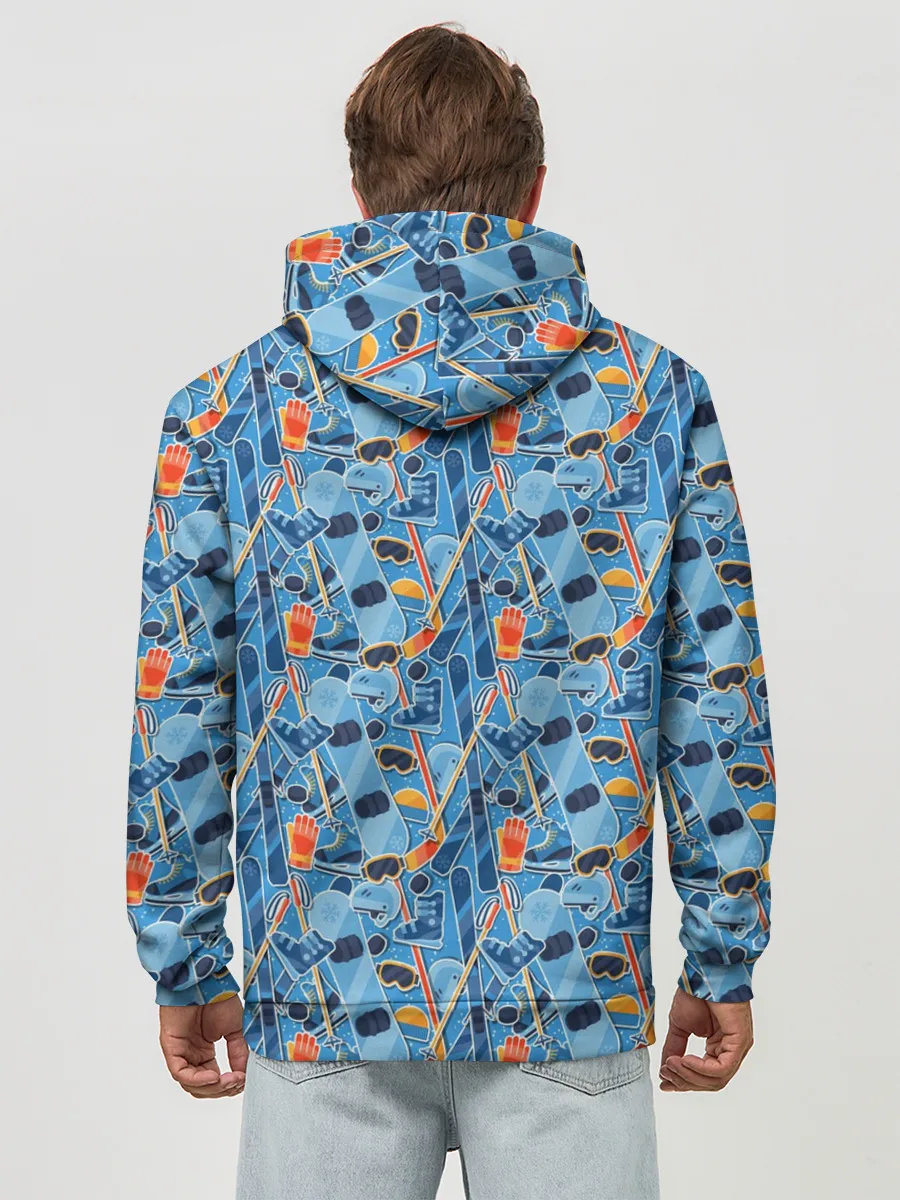 Худи мужской база хлопок / Зимние виды спорта