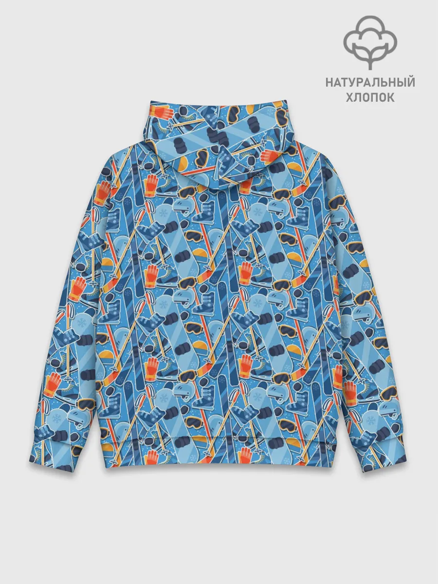 Худи мужской база хлопок / Зимние виды спорта