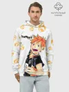 Худи мужской база хлопок / Мощный удар Шоё Хината Haikyuu!!