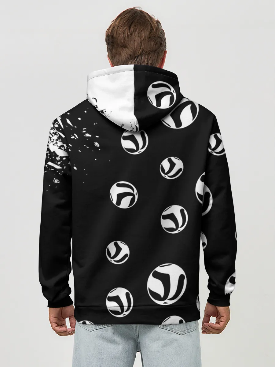 Худи мужской база хлопок / Старшая Некома коты Haikyuu!!