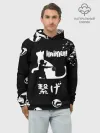 Худи мужской база хлопок / Старшая Некома коты Haikyuu!!