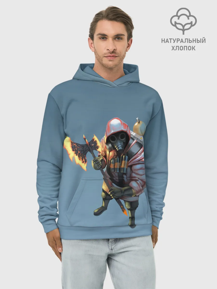 Худи мужской база хлопок / Pyro