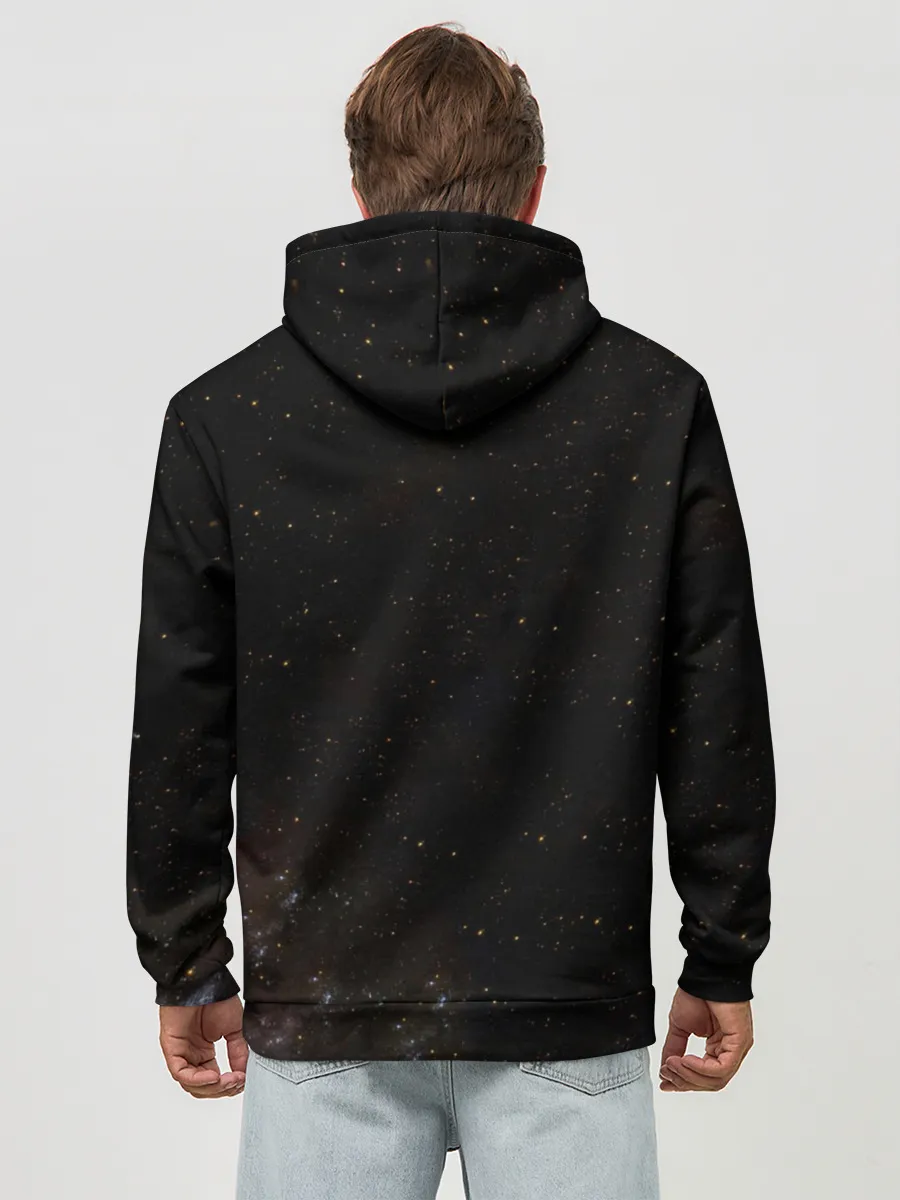 Худи мужской база хлопок / Billy Space Aquarell