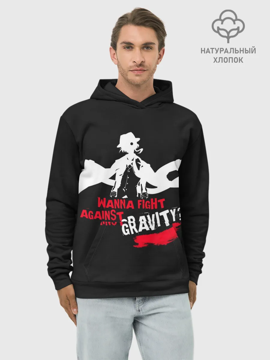 Худи мужской база хлопок / Чуя Накахара бродячие псы